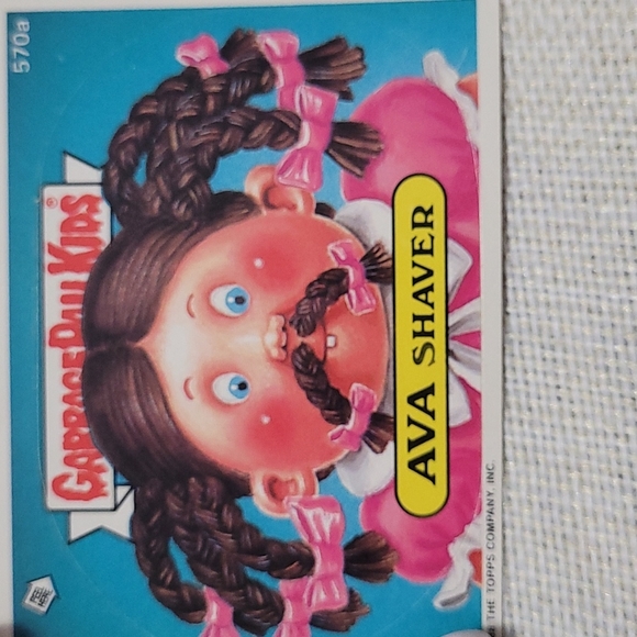 570a AVA SHAVER Garbage Pail Kids 1988 Original Series Sticker - Picture 3 of 3